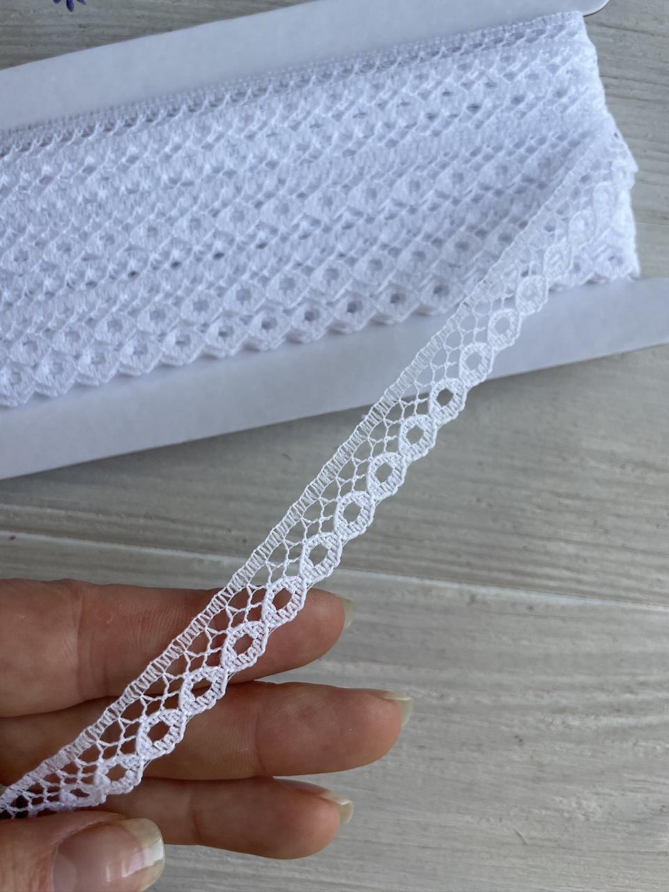 Мереживо тонке " А011 " , біле 15 ярдів