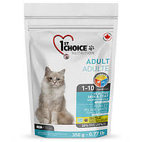 Сухий супер преміумкорм для котів 1st Choice Adult Healthy SkinCoat лосось 350 г (6567226200 NC, код: 7764915