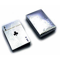 Карти гральні покерні пластикові Duke 500 euro сріблясті 54 аркуші 86x62 мм (DN32715) NC, код: 4522633