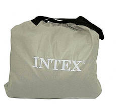 Односпальне надувне ліжко для дому Intex Pillow Rest Raised Bed з вбудованим електронасосом Бежева, фото 3