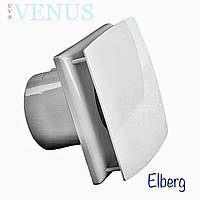 Вентилятор витяжний тихий 100 мм для ванної VENUS "ELBERG" D 100 K з клапаном
