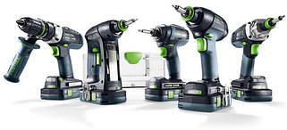 ШУРУПОКРУТИ, УДАРНІ ДРИЛІ, АКУМУЛЯТОРНІ ПЕРФОРАТОРИ FESTOOL