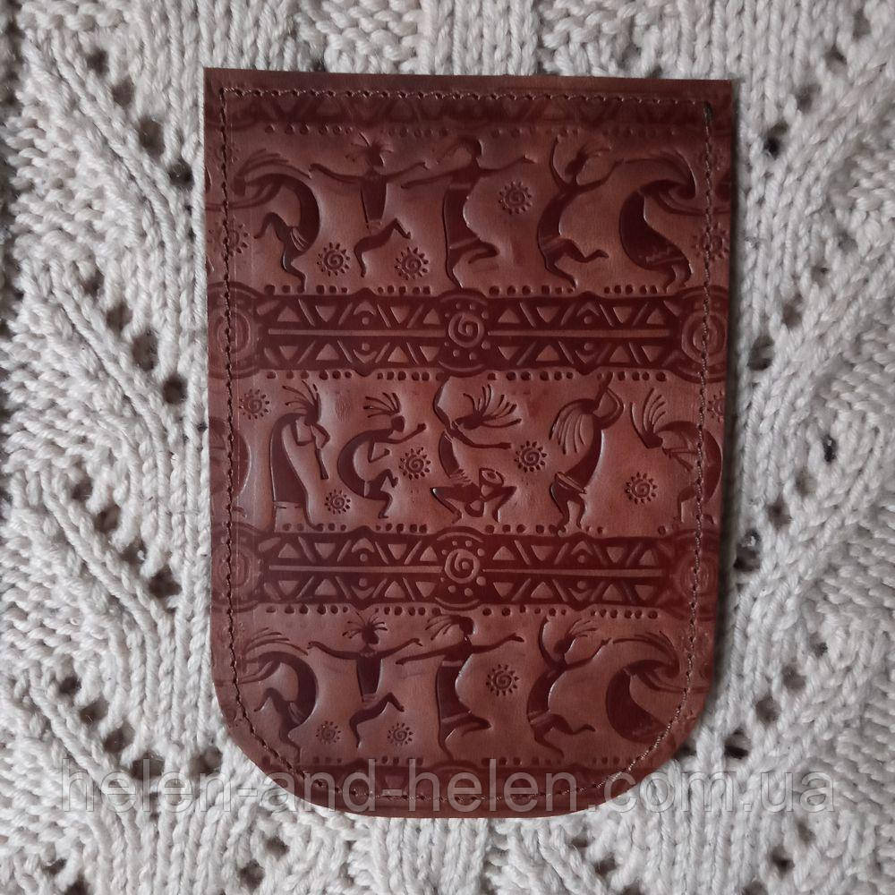 Клапан для міні сумочки 12*18. "Кокопеллi". Колір "Коньячний", фото 1