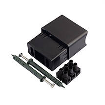 Комплект для прихованого під'єднання сушарки для рушників NAVI THERMO універсальний 28х52х38 мм Чорний, фото 2