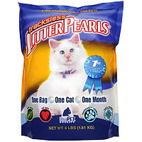 Кварцовий наповнювач для туалетів котів Litter Pearls TrackLess 3.8 л 1.81 кг (633843300381) NC, код: 7802273