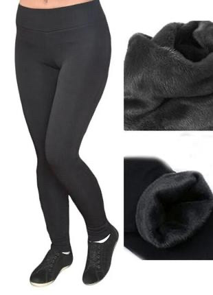 ТЕРМО колготи жіночі на хутрі, бамбук . Розміри 42-46,48-52, фото 1