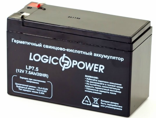 Акумулятор Logicpower 12v 7.5ah