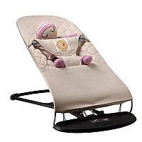 Шезлонг-качалка BABY Balance Soft SBT Group Бежевый (BBS-12-00) CS, код: 6577339