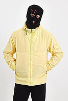 Мужская ветровка Stone Island желтая, демисезонная брендовая куртка с капюшоном Stone Island, ЛЮКС качество M