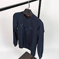 Мужская кофта свитшот Prada CK6545 синяя