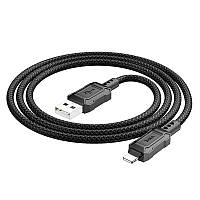 Кабель Hoco Lightning Leader charging data cable X94 |100см, 2.4A| black