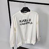 Чоловіча кофта світшот Karl Lagerfeld CK6541 біла, фото 3