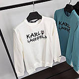 Чоловіча кофта світшот Karl Lagerfeld CK6541 біла, фото 5