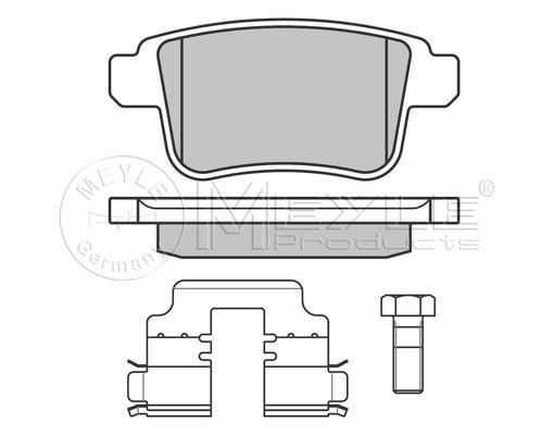 Гальмівні колодки задні на Renault Kangoo II 08-> — Meyle (Німеччина) - 0252469216