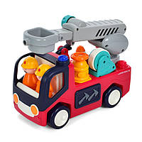 Детская Пожарная машинка Hola Toys E9998-HL со светом и звуком от LamaToys