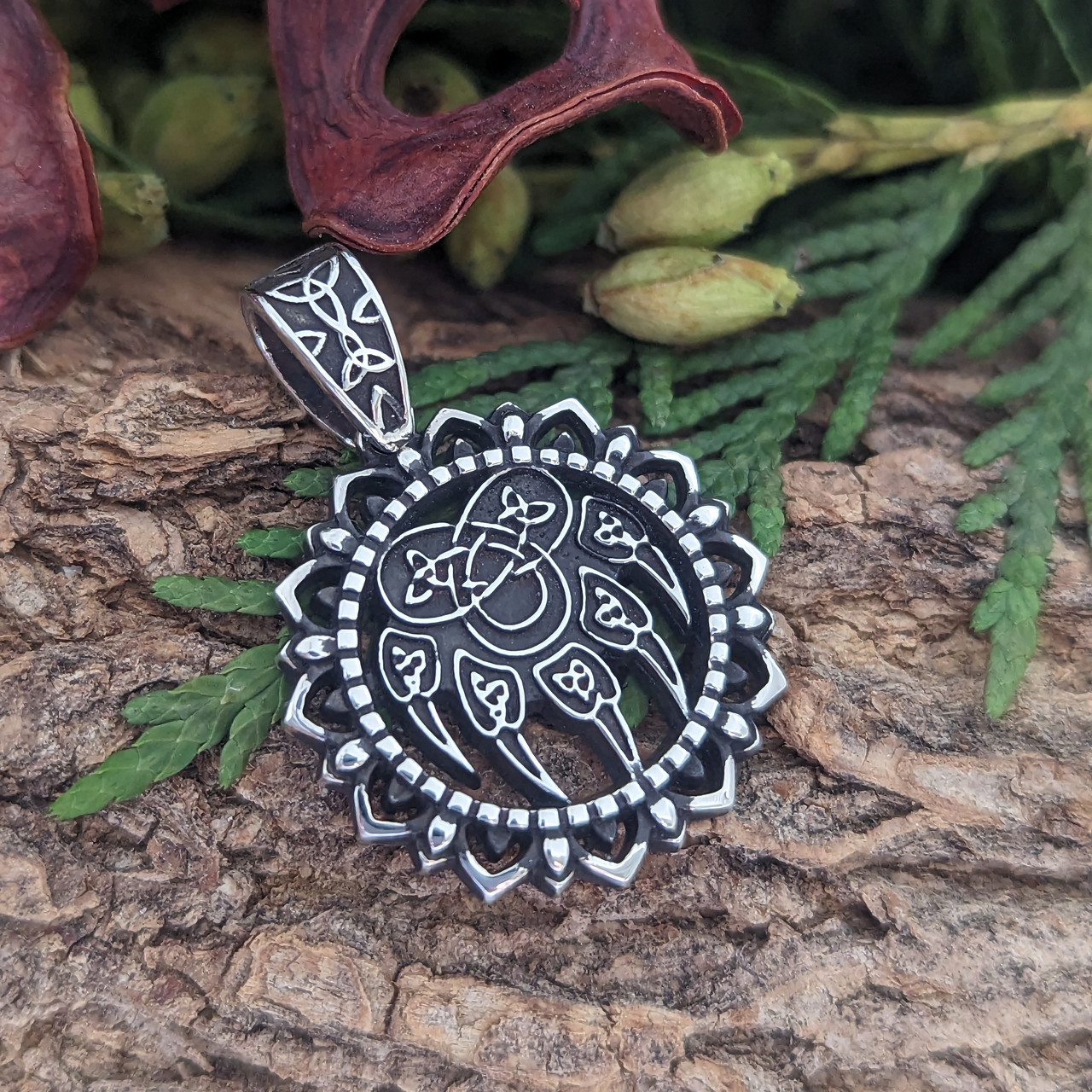 Печатка Велеса, ведмежа лапа кулон оберіг амулет