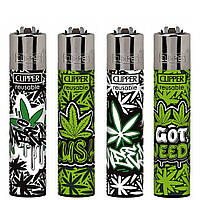 Газовая Зажигалка Clipper Lighters Коллекция Graffiti Leaves