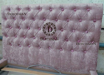 Мягкое изголовье со стразами, с камнями сваровски