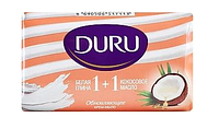Крем-мыло "Белая глина и кокосовое масло" - Duru 1+1 Soap 80g