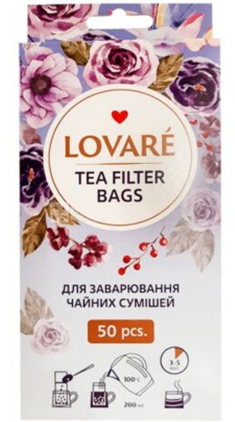 Фільтр-пакет для чаю Lovare 50 шт.