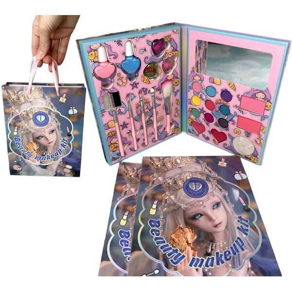 Дитяча косметика для макіяжу та манікюру для дівчинки в подарунковому пакеті (60236)