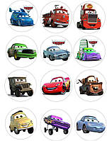 Тачки 20 Вафельная картинка 