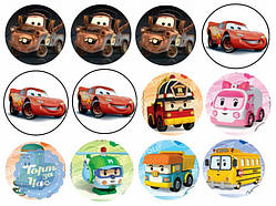 Тачки 22 Вафельная картинка 