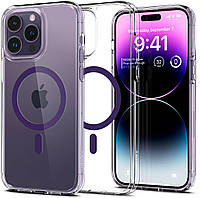 Spigen Чехол для Apple iPhone 14 Pro Ultra Hybrid MagFit, Deep Purple Baumar - Я Люблю Это