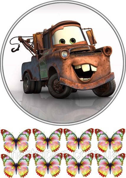 Тачки 45 Вафельная картинка , фото 1