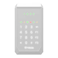 Сенсорная клавиатура Tiras Technologies K-PAD4+ (white) для управления охранной системой Orio DL, код: 7753998