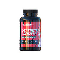 Жиросжигатель для спорта Vansiton L-Carnitine + Coenzyme Q-10 670 mg 60 Caps AT, код: 7520081