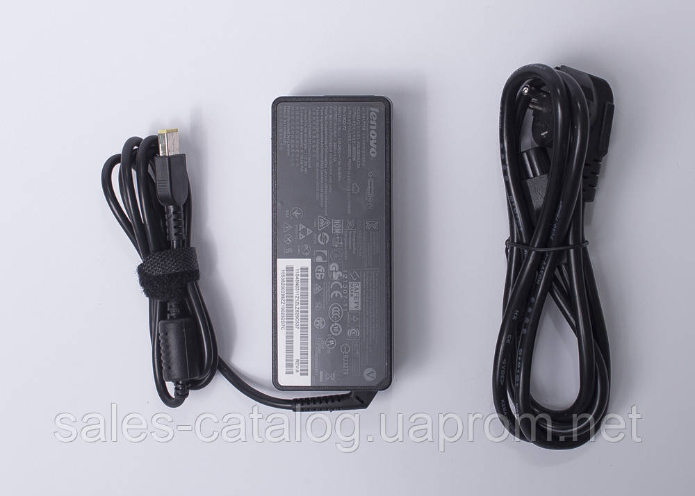 Блок живлення для ноутбука Lenovo 20 V, 4.5 A, 90 W, USB + pin ORIGINAL Lenovo IdeaPad Y700-15ISK-I SC, код: 6949110