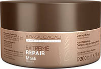 Маска для екстремального відновлення Cadiveu Brasil Cacau Extreme Repair Hair Mask 200 ml AM, код: 2408218