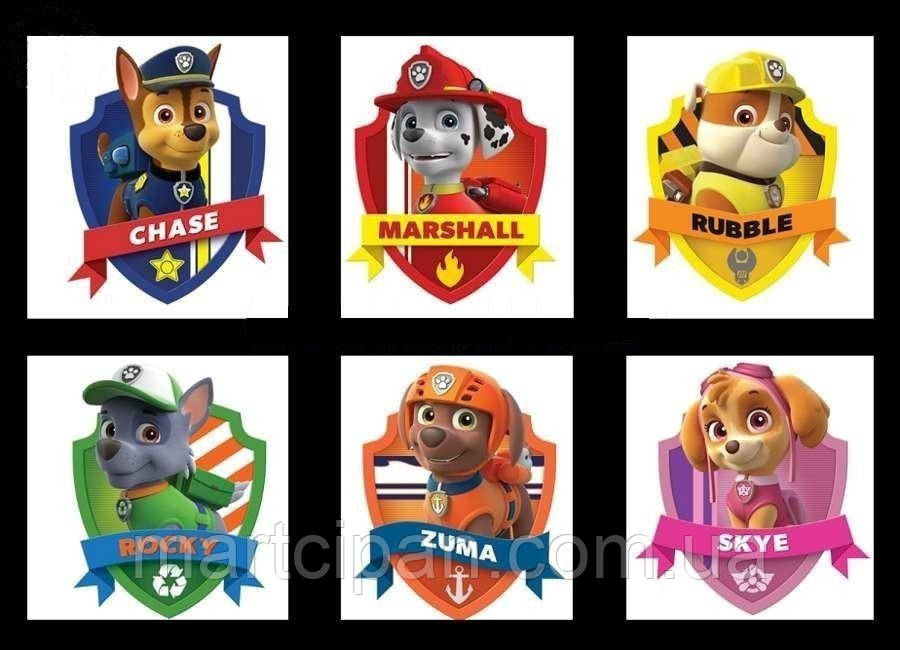 Щенячий патруль 7 Вафельна картинка , фото 1