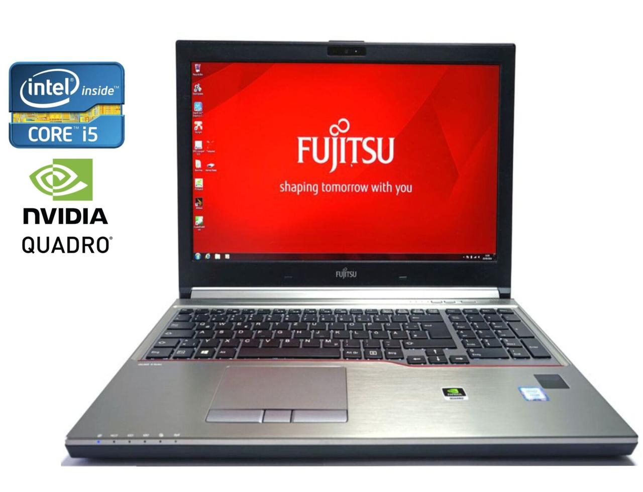 Мобільна робоча станція Fujitsu Celsius H760 / 15.6" (1920x1080) IPS / Intel Core i5-6440HQ (4 ядра по 2.6 —