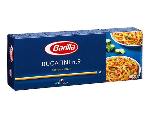 Макарони твердих сортів Barilla «Bucatini» n. 9, (італійські спагеті барилла) 500 г.