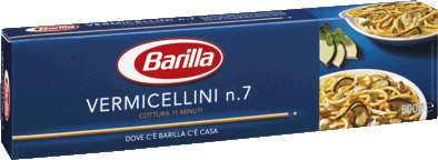 Макарони твердих сортів Barilla «Vermicellini» n. 7, (італійські спагеті барилла) 500 г., фото 1