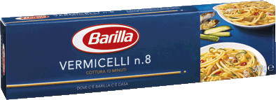 Макарони твердих сортів Barilla «Vermicelli» n. 8, (італійські спагеті барилла) 500 гр.