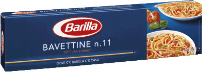 Макарони твердих сортів Barilla «Bavettine» n. 11, (італійські спагеті барилла) 500 г.