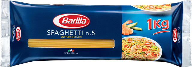 Спагетти твердых сортов Barilla «Spaghetti» n. 5, (итальянские спагетти ...