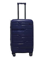Чемодан средний M полипропилен Milano bag 0306 65×42×28см 56л Темно-синий NL, код: 7942720