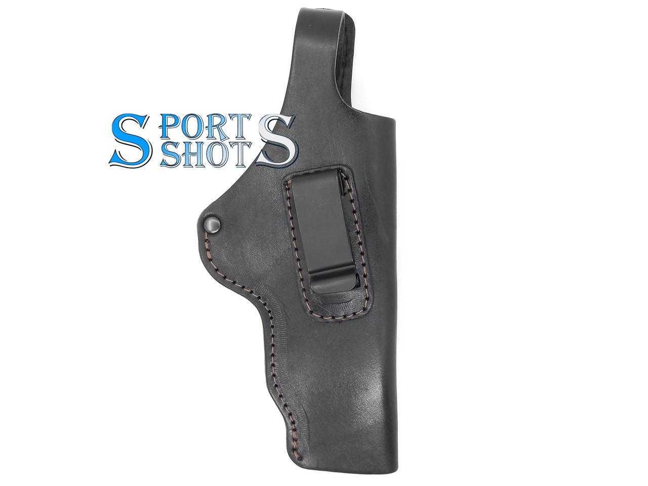 Кобура поясна АПС не формована з кліпсою (шкіра, чорна) ASG