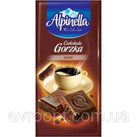 Шоколад чорний Alpinella Gorzka 90 г