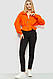 Жакет жіночий двонитка, колір оранжевий, 115R0519, фото 2