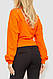 Жакет жіночий двонитка, колір оранжевий, 115R0519, фото 4