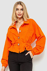 Жакет жіночий двонитка, колір оранжевий, 115R0519 S, S, 44