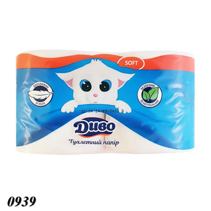 Туалетний папір Диво Soft двошаровий 2 шт, фото 1