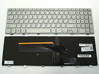 Клавиатура для ноутбука DELL Inspiron 15-7000, 7537 Series Silver, RU AT, код: 6817182