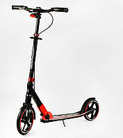 Двухколесный складной самокат Best Scooter 100 кг Black and red (113219) KV, код: 7678093