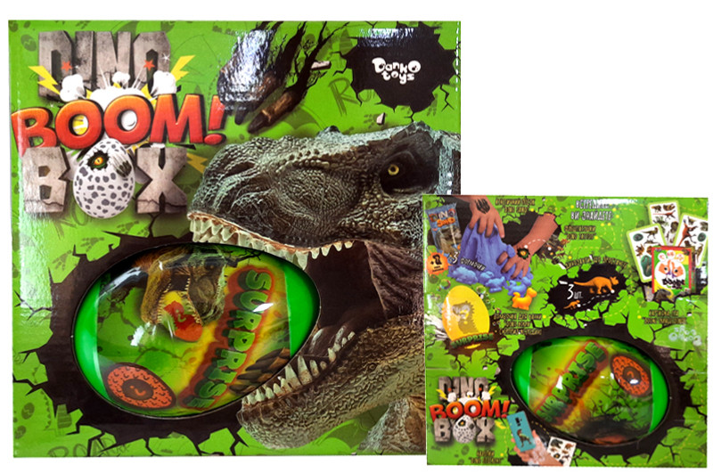 Набір креативних творчості Dino Boom Box Динозавр DBB-01-01U кине пісок бомбочки для ванни сюрприз для дітей